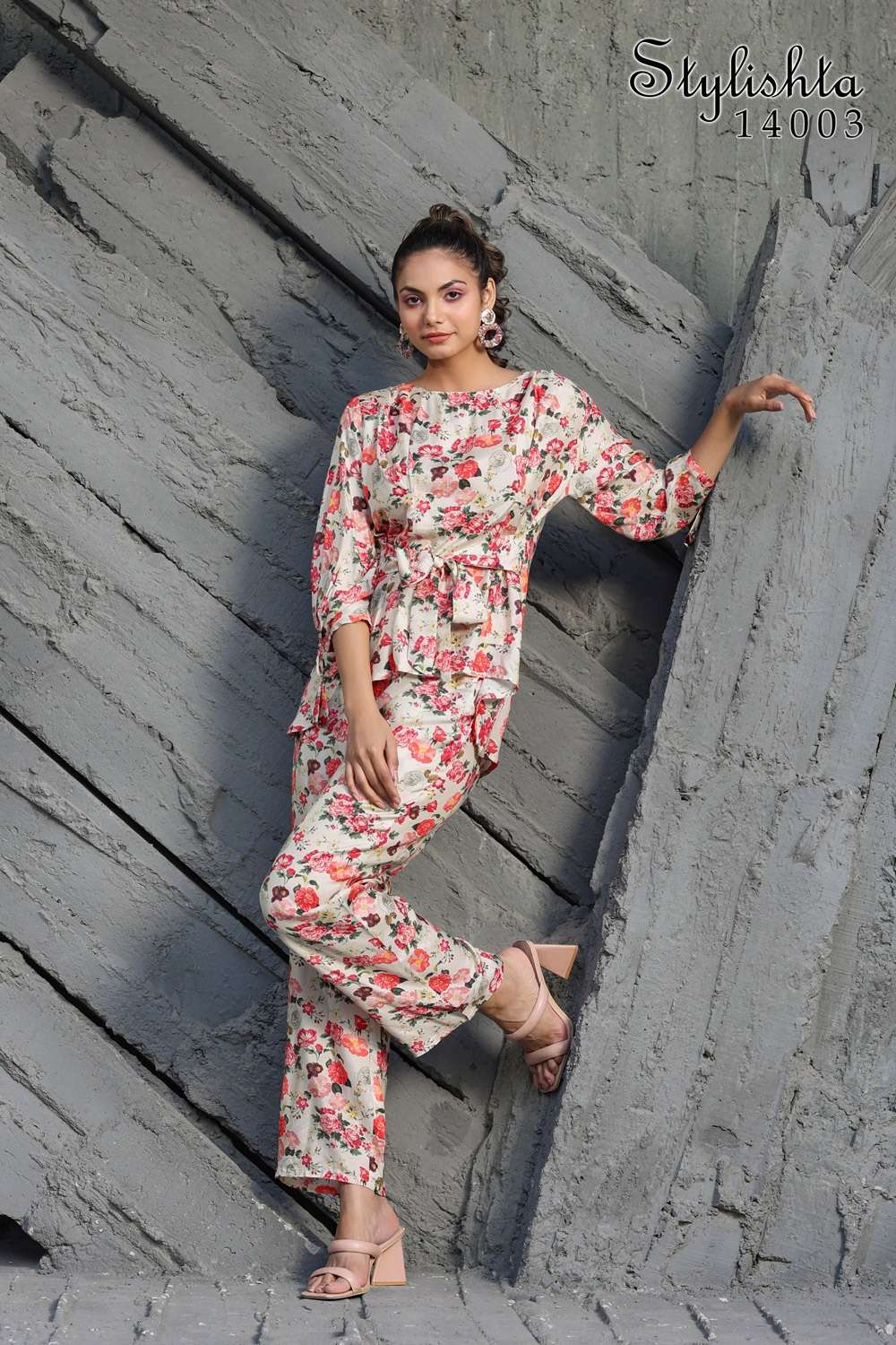 STYLISTA VOL 14 MUSLIN DIGITAL PRINT STYLISH CO ORD SET BY STYLISTA BRAND 14003 C3